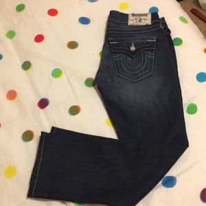 True religion straight jeans size 26 Swarovski!